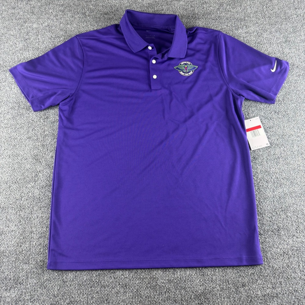 Nike Golf New Orleans Season Ticket Holder Polo Shirt Purple DC1963-547 Mens L